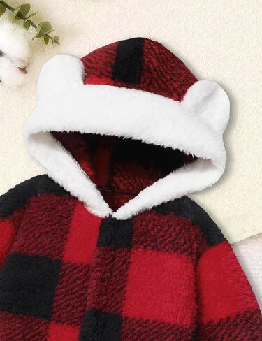 بدلة ثلج للأطفال من Von kilizo بدلة ثلج للأطفال الأولاد بدلة شتوية دافئة للأطفال بدلة ثلج للأطفال بدلة الرايات من الصوف للأطفال على شكل دب in Kuwait