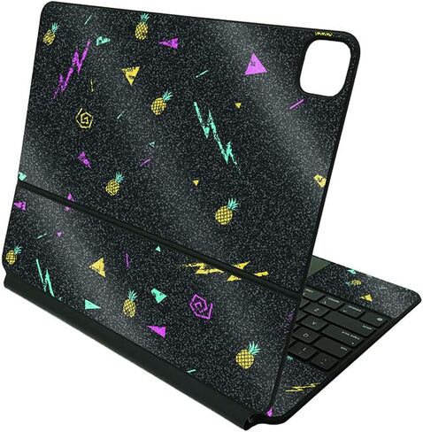 MightySkins Glossy Glitter Skin Compatible with Apple Magic Keyboard for iPad Pro 12.9" (3rd-6th Generation) - Magic Pineapple | Protective, Durable High-Gloss Glitter Finish | Made in The USA in Kuwait
