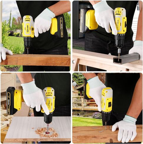 20V Brushless Cordless Drill, Electric Power Drill Set with 1 Battery & Charger, 2 Variable Speed, 442.48 In-lb Torque, 21+1 Position and 34pcs Drill/Driver Bits in Saudi Arabia