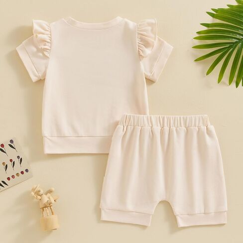 Toddlder طفلة ملابس الصيف Daddys قصيرة الأكمام تي شيرت أعلى مجموعة تي شيرتات قصيرة للأطفال الرضع Daddys Bestie الملابس in Kuwait