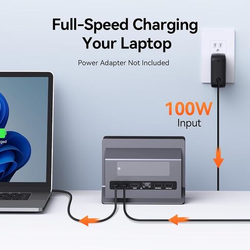 TobenONE Vertical Laptop Docking Station Stand for MacBook, Laptop Stand Docking Station with 4K@60Hz HDMI, SSD Card Slot Support M.2 NVMe SSD, USB Ports, for Chromes/Windows Laptop,Tablets, Mac Mini in Saudi Arabia