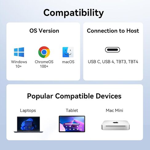 TobenONE Vertical Laptop Docking Station Stand for MacBook, Laptop Stand Docking Station with 4K@60Hz HDMI, SSD Card Slot Support M.2 NVMe SSD, USB Ports, for Chromes/Windows Laptop,Tablets, Mac Mini in Saudi Arabia