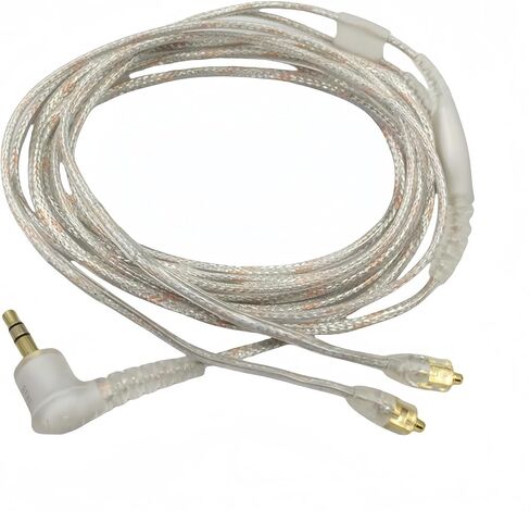 كابل سماعة أذن بديل EAC64CL مقاس 64 بوصة قابل للفصل لسماعات Shure SE215 وSE315 وSE425 SE535 وSE846 (شفاف) in Saudi Arabia