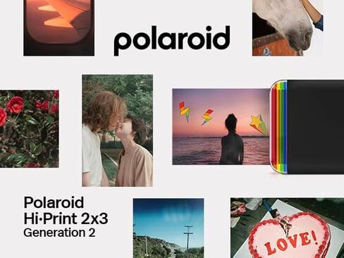 Polaroid Hi Print 2x3 Paper Cartridge, Peel and Stick, 2 Pack (40 Photos) with a Lumintrail Microfiber Cleaning Cloth in Kuwait