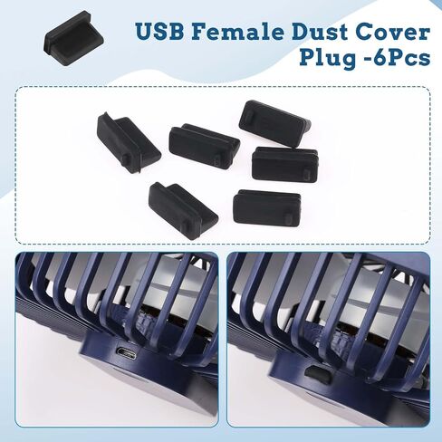 36 Pcs 6 Types USB Anti Dust Cover Plugs, USB C Dust Cover USB Type-C Dust Stopper Soft Micro USB Cap Port Protector USB A Port Protector Cover Anti Dust Cover for USB A, Type C, Micro USB in Saudi Arabia