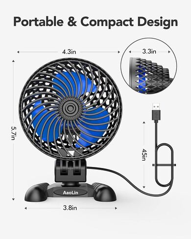 مروحة مكتب USB، مروحة طاولة بسرعات متغيرة CVT، محمولة هادئة، مروحة شخصية صغيرة لسطح المكتب للغرفة والمنزل والمكتب باللون الأرجواني in Saudi Arabia