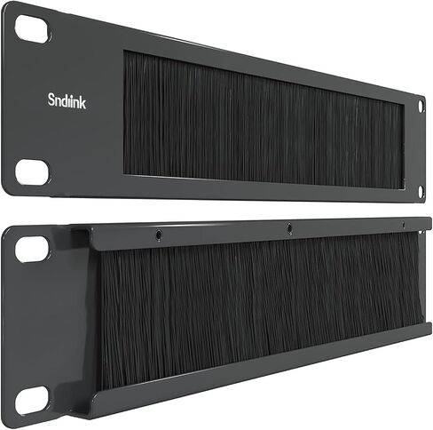 2U Brush Panel Cable Management, Nylon Dustproof Design, Enhances Airflow for 19-Inch Server Racks and Network Cabinets (2U 1PACK) in Saudi Arabia