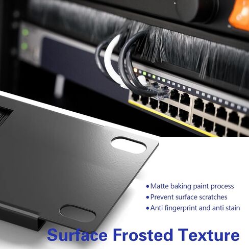 2U Brush Panel Cable Management, Nylon Dustproof Design, Enhances Airflow for 19-Inch Server Racks and Network Cabinets (2U 1PACK) in Saudi Arabia