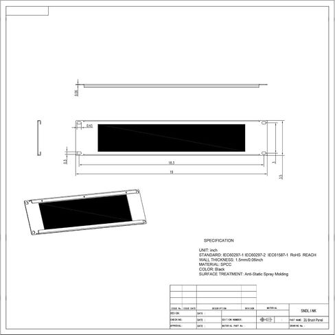 2U Brush Panel Cable Management, Nylon Dustproof Design, Enhances Airflow for 19-Inch Server Racks and Network Cabinets (2U 1PACK) in Saudi Arabia