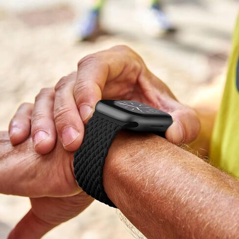 Charlam Sport Solo Loop متوافق مع سوار ساعة Apple 49 مم 45 مم 44 مم 42 مم 41 مم 40 مم 38 مم للرجال والنساء، حزام مضفر من النايلون المغناطيسي القابل للتعديل لساعة iWatch Ultra 2 SE Series 9 8 7 6 5 4 3 2 1 in Kuwait