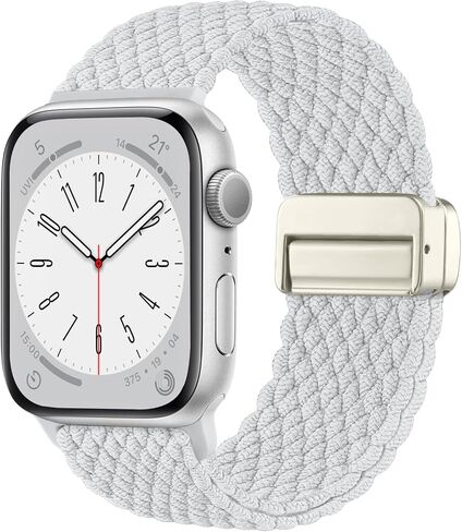 Charlam Sport Solo Loop متوافق مع سوار ساعة Apple 49 مم 45 مم 44 مم 42 مم 41 مم 40 مم 38 مم للرجال والنساء، حزام مضفر من النايلون المغناطيسي القابل للتعديل لساعة iWatch Ultra 2 SE Series 9 8 7 6 5 4 3 2 1 in Saudi Arabia