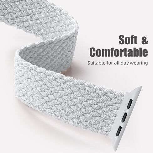 Charlam Sport Solo Loop متوافق مع سوار ساعة Apple 49 مم 45 مم 44 مم 42 مم 41 مم 40 مم 38 مم للرجال والنساء، حزام مضفر من النايلون المغناطيسي القابل للتعديل لساعة iWatch Ultra 2 SE Series 9 8 7 6 5 4 3 2 1 in Saudi Arabia
