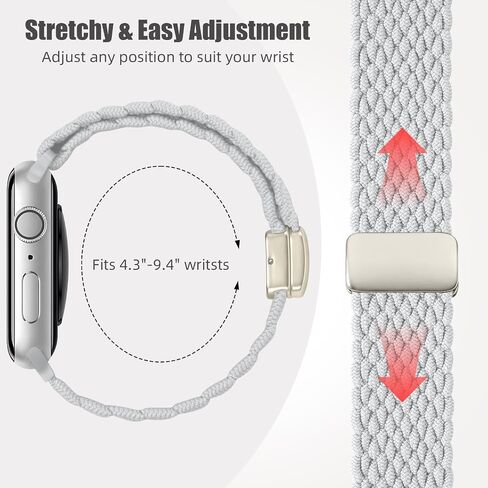 Charlam Sport Solo Loop متوافق مع سوار ساعة Apple 49 مم 45 مم 44 مم 42 مم 41 مم 40 مم 38 مم للرجال والنساء، حزام مضفر من النايلون المغناطيسي القابل للتعديل لساعة iWatch Ultra 2 SE Series 9 8 7 6 5 4 3 2 1 in Saudi Arabia