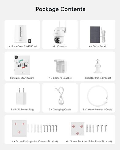 COOAU Solar Security Cameras Wireless Outdoor,4MP Cameras for Home Security System,360° Pan & Tilt,Color Night Vision,Motion Detection,No Monthly Fee,Siren Alarm,IP66 in Saudi Arabia