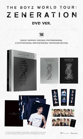 The Boyz 2nd Wolrd Tour ZENERATION DVD Version Disc+Mini Poster+Photobook+4Cuts Photo+Photocard+Tracking Sealed TBZ in Saudi Arabia