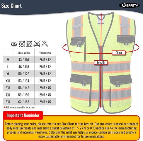 JKSafety Hi Vis Reflective Safety Vests for Men Women High Visibility Vest with Pockets Mesh Fabric Construction Safety Apparel Neon Vest for Work (220-Black L) in Saudi Arabia