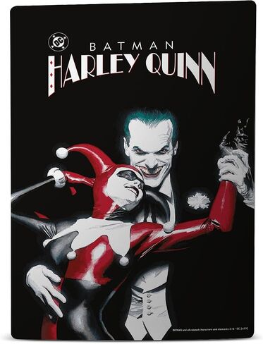 Head Case Designs Officially Licensed The Joker DC Comics Batman: Harley Quinn 1 Character Art Vinyl Faceplate Sticker Gaming Skin Decal Cover Compatible with PS5 Disc Console & DualSense in Kuwait