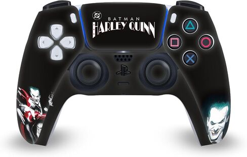 Head Case Designs Officially Licensed The Joker DC Comics Batman: Harley Quinn 1 Character Art Vinyl Faceplate Sticker Gaming Skin Decal Cover Compatible with PS5 Disc Console & DualSense in Kuwait