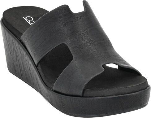 Corkys Footwear Women's Pucker Up EVA Foam Platform Slip On 2.50 Inch Wedge Light Weight Cushioned Memory Foam Insole Peep Toe Casual Dressy Trendy Sandals for Women in Saudi Arabia