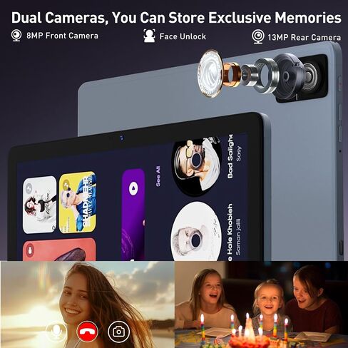 تابلت 2024 Android 14، أقراص خلوية 10.1 بوصة 4G مع فتحة مزدوجة لشريحة الاتصال، ذاكرة وصول عشوائي 14 جيجابايت (8+6 افتراضية) + ذاكرة وصول عشوائي 128 جيجابايت سعة 1 تيرابايت، ثماني النواة، شاشة Incell 1280x800، 5G WIFI، كاميرا مزدوجة، بطارية 7000 مللي أمبير in Saudi Arabia