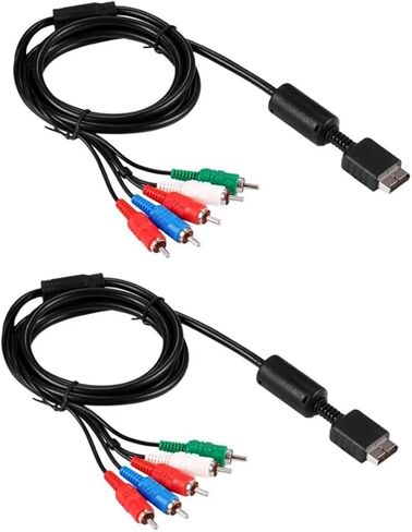 2 قطعة 6FT HD مكون AV فيديو وصلة كابل الصوت ل PS2 PS3 سليم AV الرصاص الإكسسوارات الرصاص سكارت in Kuwait