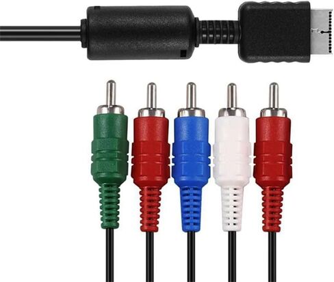 2 قطعة 6FT HD مكون AV فيديو وصلة كابل الصوت ل PS2 PS3 سليم AV الرصاص الإكسسوارات الرصاص سكارت in Kuwait