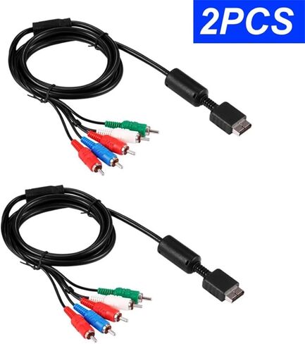 2 قطعة 6FT HD مكون AV فيديو وصلة كابل الصوت ل PS2 PS3 سليم AV الرصاص الإكسسوارات الرصاص سكارت in Kuwait