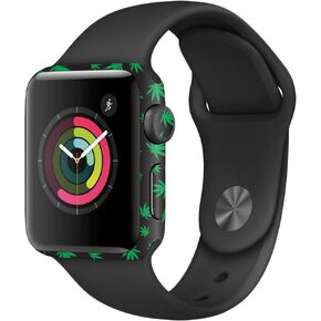 MightySkins Skin Compatible with Apple Watch Series 2 38mm - Marijuana | Protective, Durable, and Unique Vinyl Decal wrap Cover | Easy to Apply, Remove, and Change Styles | Made in The USA
