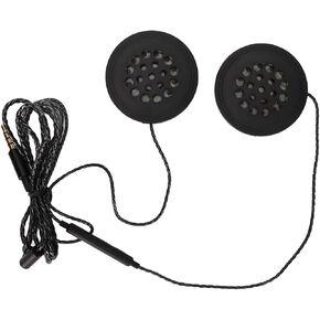070 Motorcycle Helmet Headset, 3.5mm Wired Stereo Sound Headphone, Windproof Racing Helmet Earphone, Wired Headset Plug and Play for Outdoor Sports