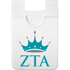 Sorority Shop Zeta Tau Alpha - Koala Pouch - Logo Design, Adhesive Cell Phone Wallet