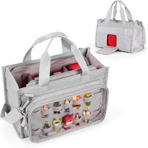 Carrying Bag for Toniebox Starter Set, Travel Storage Case for Tonie Characters, Charging Station & Headphone, Box Only (Gray)
