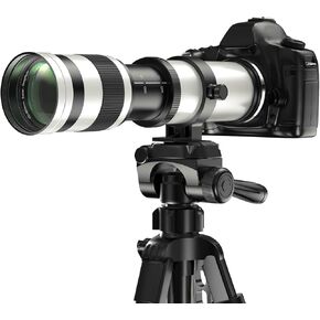 Lightdow Telephoto Lens 420-800mm F/8.3 for Canon RF Mount Manual Telephoto Zoom Lens for Canon EOS R, Ra, RP, R3, R5, R5 C, R5 Mark II, R6, R6 Mark II, R7, R8, R10, R50, R100 Mirrorless Cameras