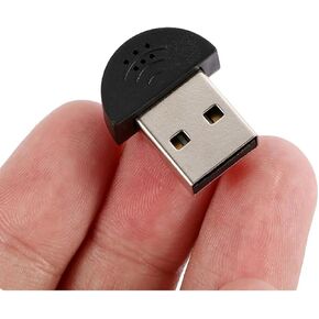 ميكروفون USB صغير جدًا للكمبيوتر المكتبي والكمبيوتر المحمول، التوصيل والتشغيل، متوافق مع أجهزة الكمبيوتر التي تعمل بنظام Windows وMac، ميكروفون مكثف محمول مثالي للعمل عن بعد، والفصول/الاجتماعات عبر الإنترنت، والألعاب، وSkype، وZoom-أسود in Kuwait