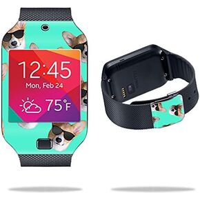 MightySkins Skin Compatible with Samsung Galaxy Gear 2 Neo Watch – Cool Corgi | Protective, Durable, and Unique Vinyl Decal wrap Cover | Easy to Apply, Remove, and Change Styles | Made in The USA