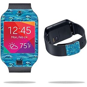 MightySkins Skin Compatible with Samsung Galaxy Gear 2 Neo Watch – Dolphin Gang | Protective, Durable, and Unique Vinyl Decal wrap Cover | Easy to Apply, Remove, and Change Styles | Made in The USA