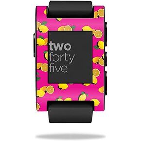 MightySkins Skin Compatible with Pebble Smart Watch – Make Lemonade | Protective, Durable, and Unique Vinyl Decal wrap Cover | Easy to Apply, Remove, and Change Styles | Made in The USA