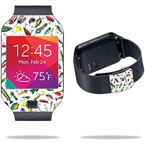 غلاف MightySkins متوافق مع ساعة Samsung Galaxy Gear 2 Neo - طعوم لامعة | غطاء ملتف واقٍ ومتين وفريد ​​من نوعه من الفينيل | سهل التطبيق والإزالة وتغيير الأنماط | صنع في الولايات المتحدة الأمريكية