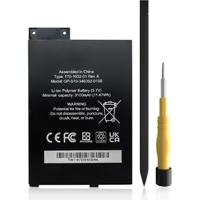 [3200mAh] Replacement Battery for GP/S10/346392/0100 Battery for S11/GTSF/01A K3 170/1032/00 170/1032/01 (3.7V 6.5Wh3200mAh)