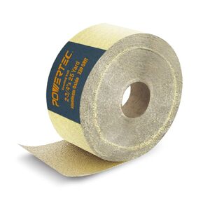 POWERTEC 49000-P2V 120 Grit Emery Cloth Sanding Paper Roll, 1-1/2-Inch x 10 Yards, 2 PK