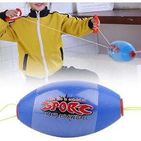 Alvinlite Pull Shuttle Ball Game, Sliding Zoom Ball for Children Jumbo Speed Ball for 2 Players Indoor and Outdoor Sports Toys Family Zoom Sliding Ball for Ages 5+(Blue)