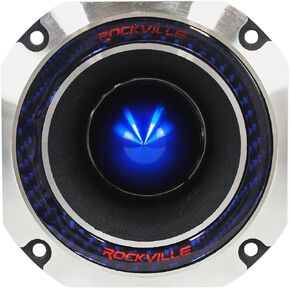 Rockville RT4 2 Inches Car Tweeter CEA Compliant 120 Watts Titanium Compression Horn, Sliver
