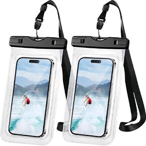 Universal Waterproof Pouch Waterproof Phone Dry Bag Compatible for iPhone 15 14 13 12 Pro Max Plus，IPX8 Cruise Ship Essentials，Under Water Beach Accessories Cellphone Beach Bag,1 Pack-8.3"