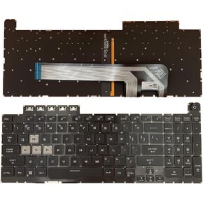 Laptop Replacement US Layout RGB Colorful Backlight Keyboard for ASUS TUF Gaming 8 F15 FX506 FA506 FA506II FX506H FA506Q FX506L FA506H F17 FX706 FX706L FA706U FX706U FA706 661VUS00