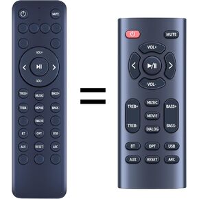 New Replacement Remote Control for Littoak Subwoofer 2.1 Soundbar 16 inch SE04D