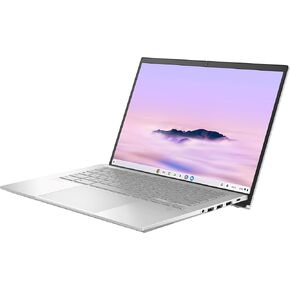 كمبيوتر محمول ASUS ExpertBook CX54 Chromebook Plus مع Google AI، شاشة 14 بوصة 2560x1600، معالج Intel® Core™ Ultra 5، ذاكرة الوصول العشوائي 8 جيجابايت، 128 جيجابايت SSD، ChromeOS، فضي ضبابي، CX5403CMA-DB588