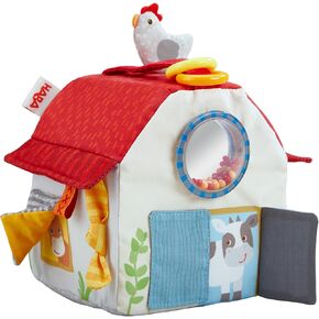 HABA Discovery Play Cube Farmyard - Sensory Development Toy with Fascinating Tactile and Acoustic Effects