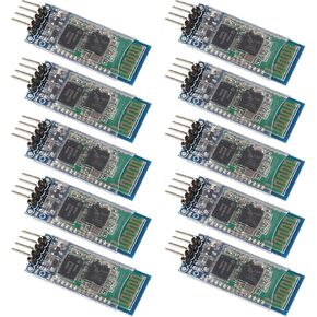10pcs HC-06 RS232 4 Pin Wireless Bluetooth Serial RF Transceiver Module Bi-Directional Serial Channel Slave Mode for Arduino