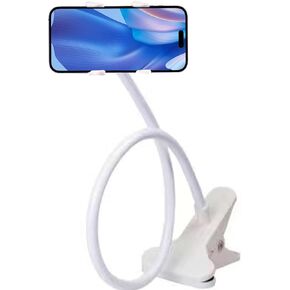 Gooseneck Phone Holder, 360° Adjustable Lazy Bracket, Universal Mobile Phone Stand, DIY Flexible Long Arm Gooseneck Phone Mounts for Bed/Desk, Compatible with All Cellphone (3.5-7") (Black)