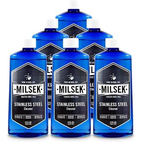 Milsek One-Step Stainless Steel Cleaner, 12-Ounce Cleaner