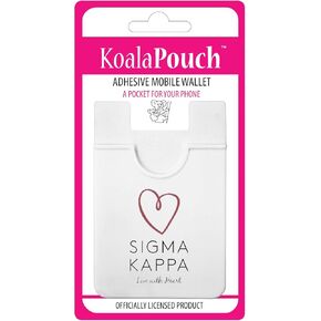 Sorority Shop Sigma Kappa - Koala Pouch - Logo Design, Adhesive Cell Phone Wallet